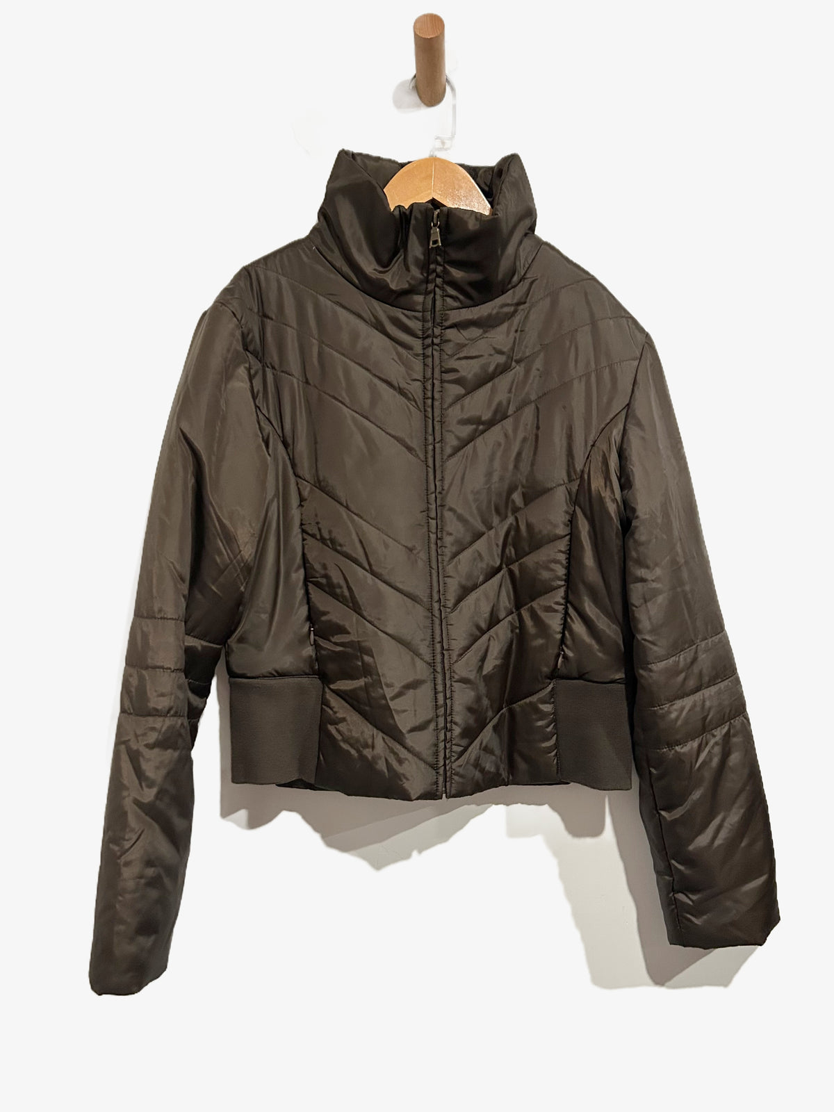 Ellemeno Vintage Chocolate Brown Puffer Jacket - Large