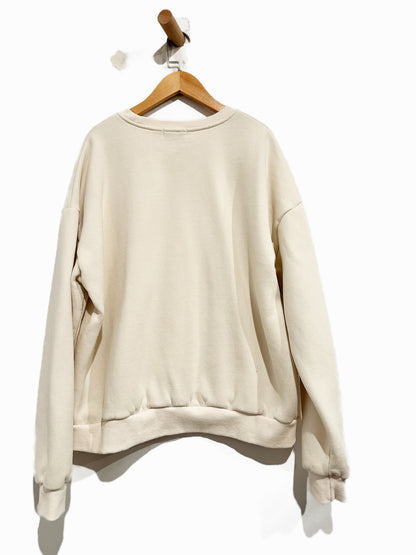 Edikted Bow Brat Printed Sweatshirt - Small