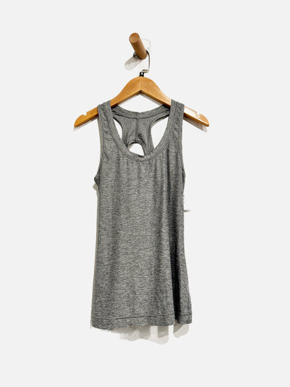 Athleta Gray Nitro Cutout Racerback Tank - XXS