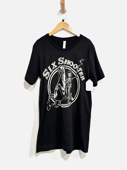 Country Deep Black Six Shooter Graphic Tee - Small