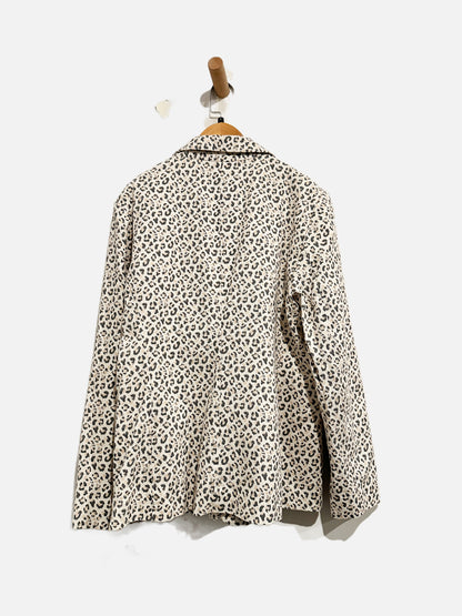 Nine West Leopard Print Blazer - 12