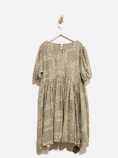 Rylee + Cru Green Bandana Print Dress - Medium