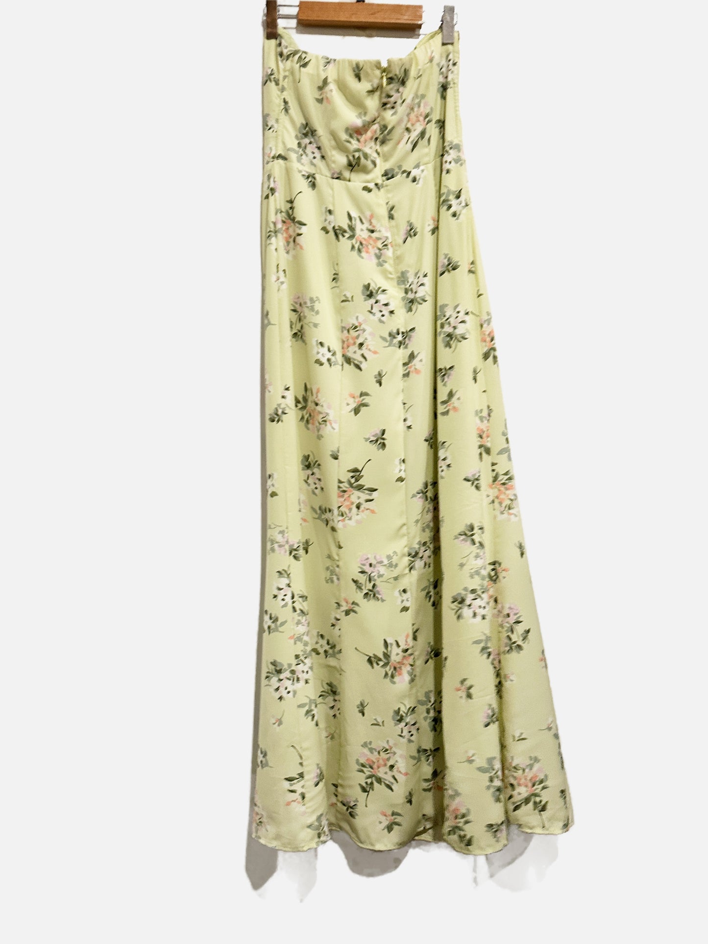 Abercrombie & Fitch Green Floral Halter Midi Dress - Small