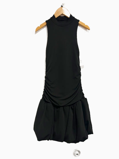 Madden NYC Black Mock Neck Mini Bubble Dress - XXS