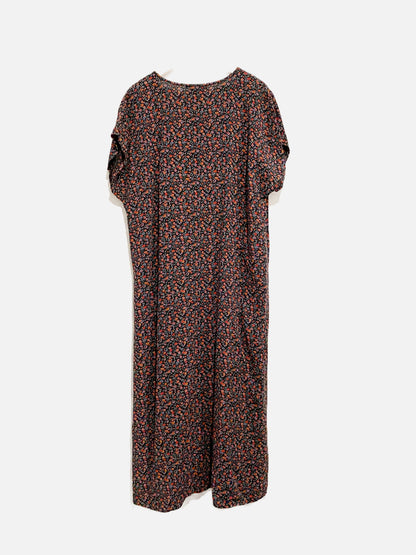 Madewell Black Floral Button Front Mini Dress - Medium