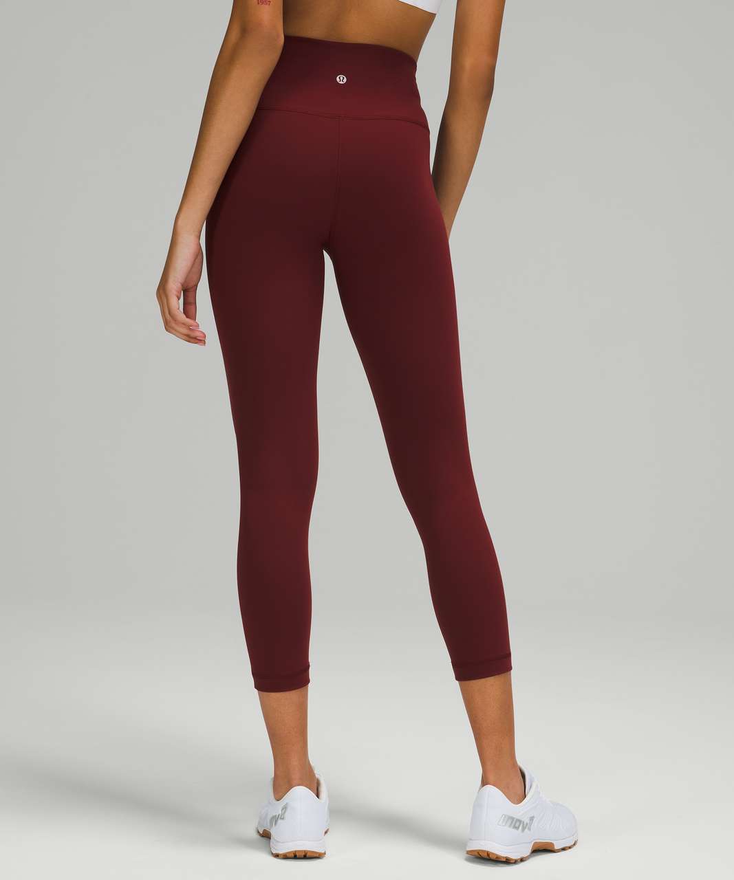 Lululemon Wunder Under High-Rise Crop 23" in Red Merlot - 8