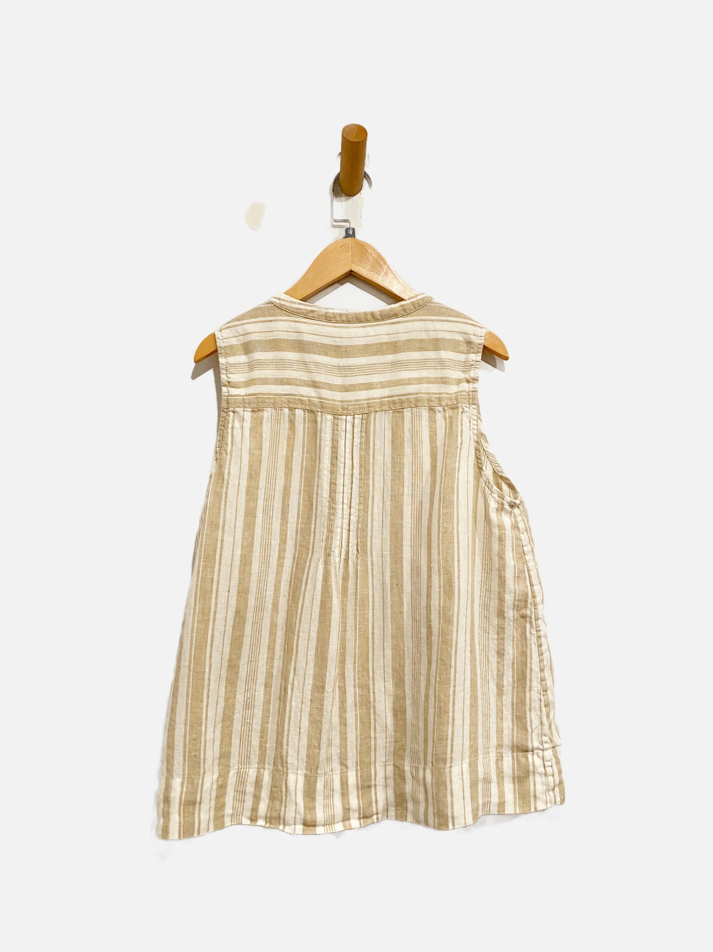 Faherty Cream Stripe Tank Top - Medium