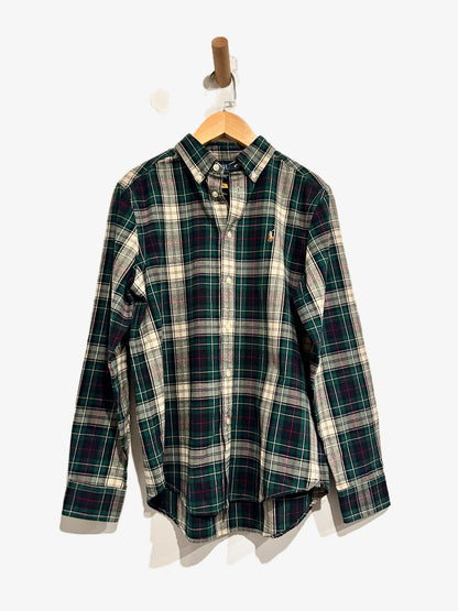 Ralph Lauren Boy’s Green Plaid Button Down - 14/16
