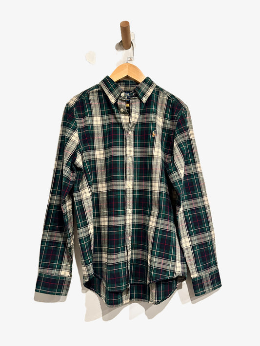 Ralph Lauren Boy’s Green Plaid Button Down - 14/16