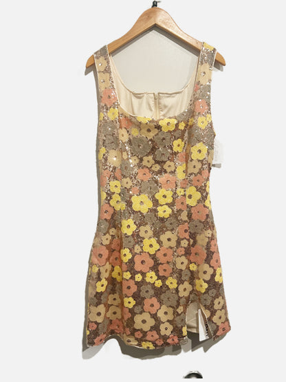 Sister Party Floral Sequin Mini Dress - Medium