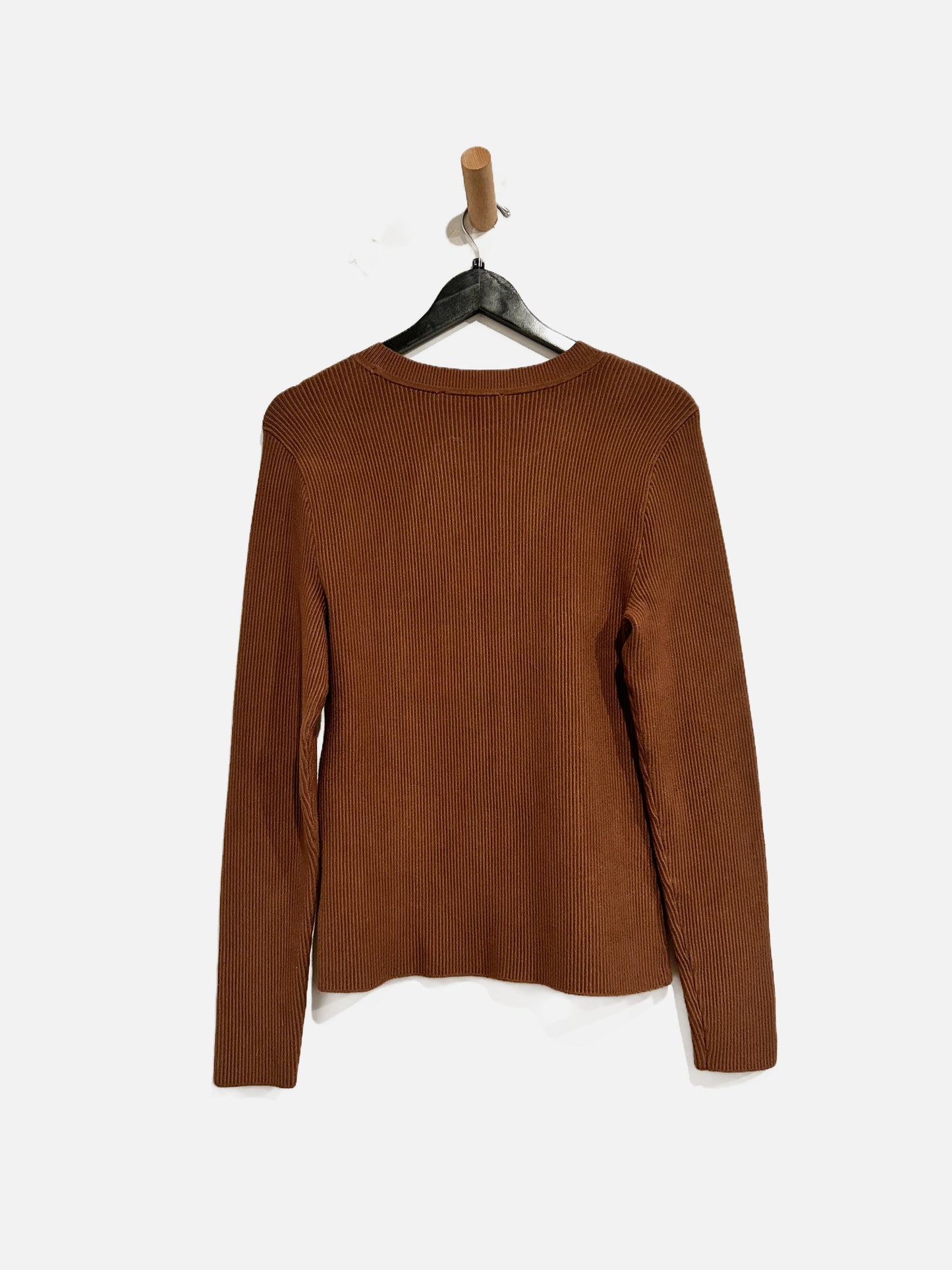 Abercrombie & Fitch Brown Ribbed LS - Large