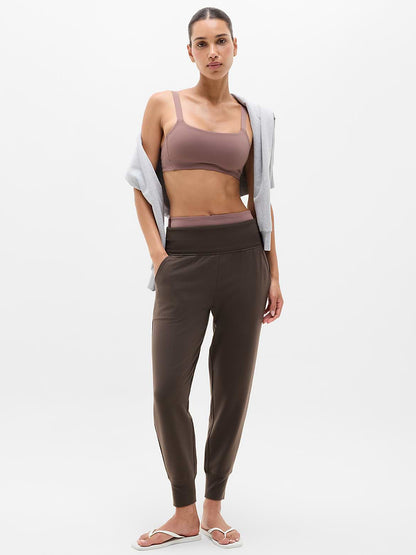 Athleta Coaster Luxe High Rise Jogger in Truffle - Small