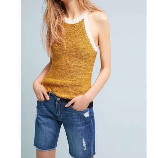 Anthropologie Reiko Sowyer Relaxed Bermuda Shorts Size 24