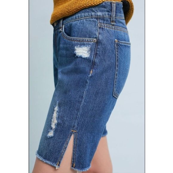 Anthropologie Reiko Sowyer Relaxed Bermuda Shorts Size 24