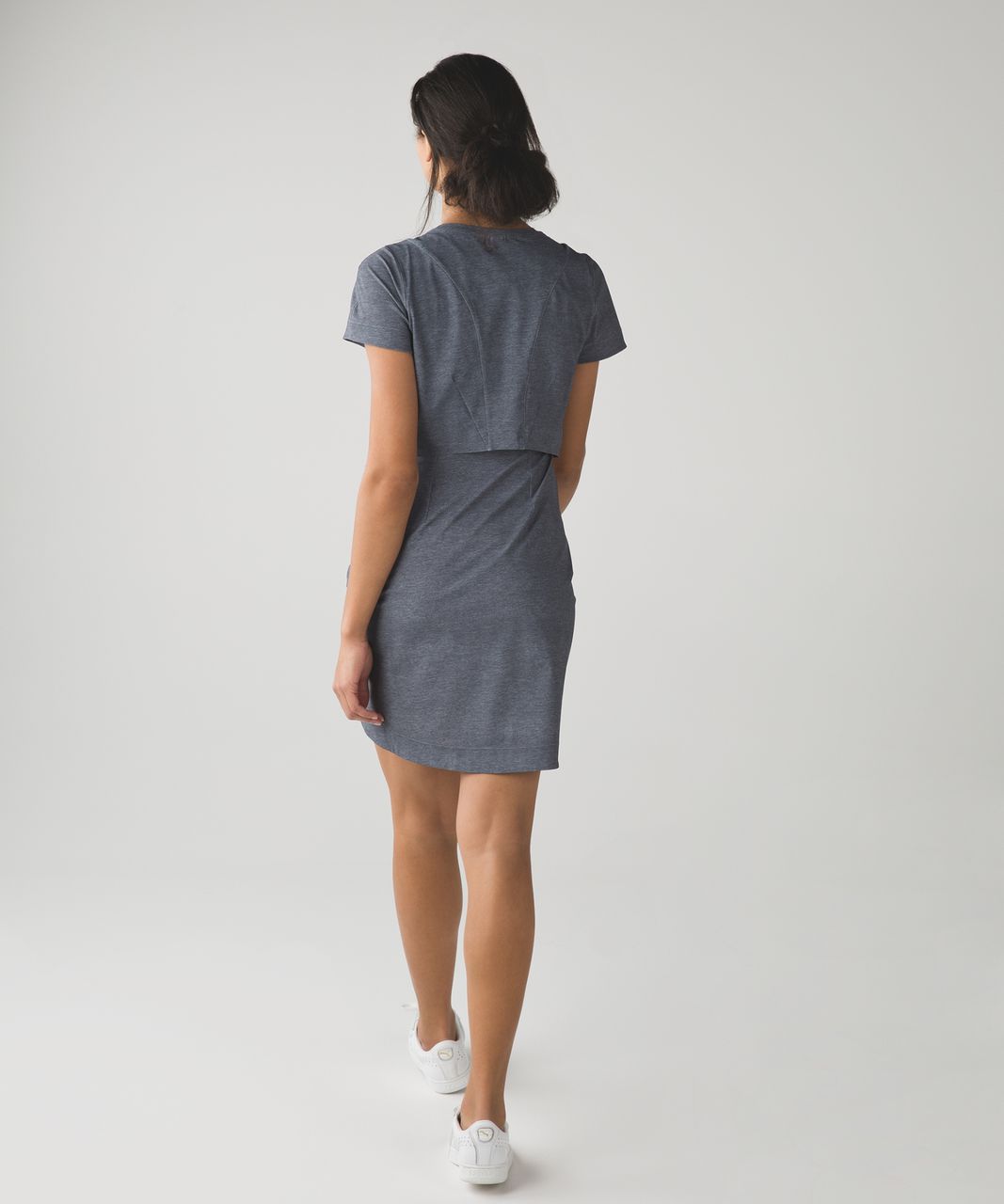 Lululemon &go Endeavor Dress in Heathered Texture Printed Grey - 6