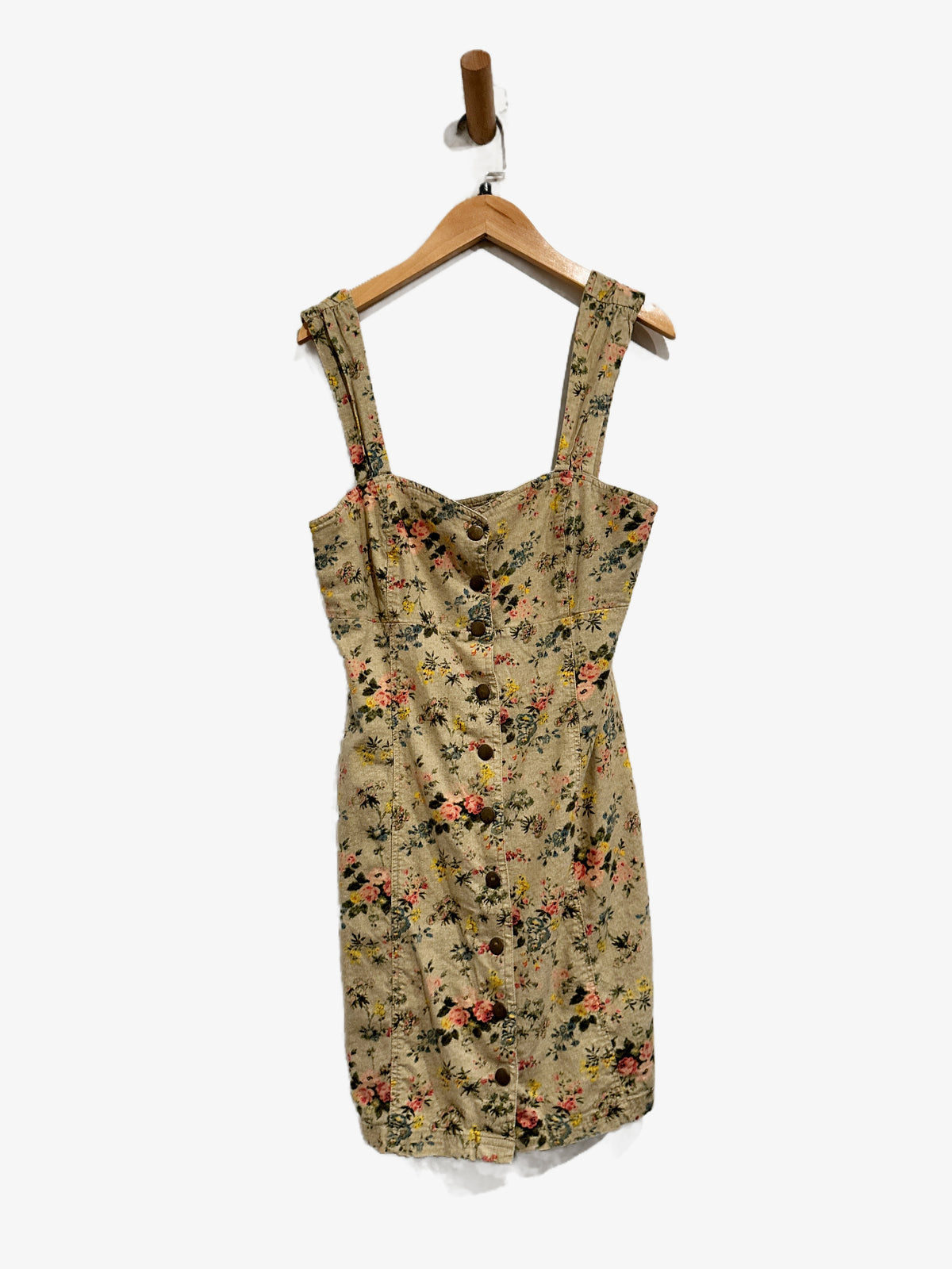Laura Ashley x Urban Outfitters Green Floral Mini Dress - Small