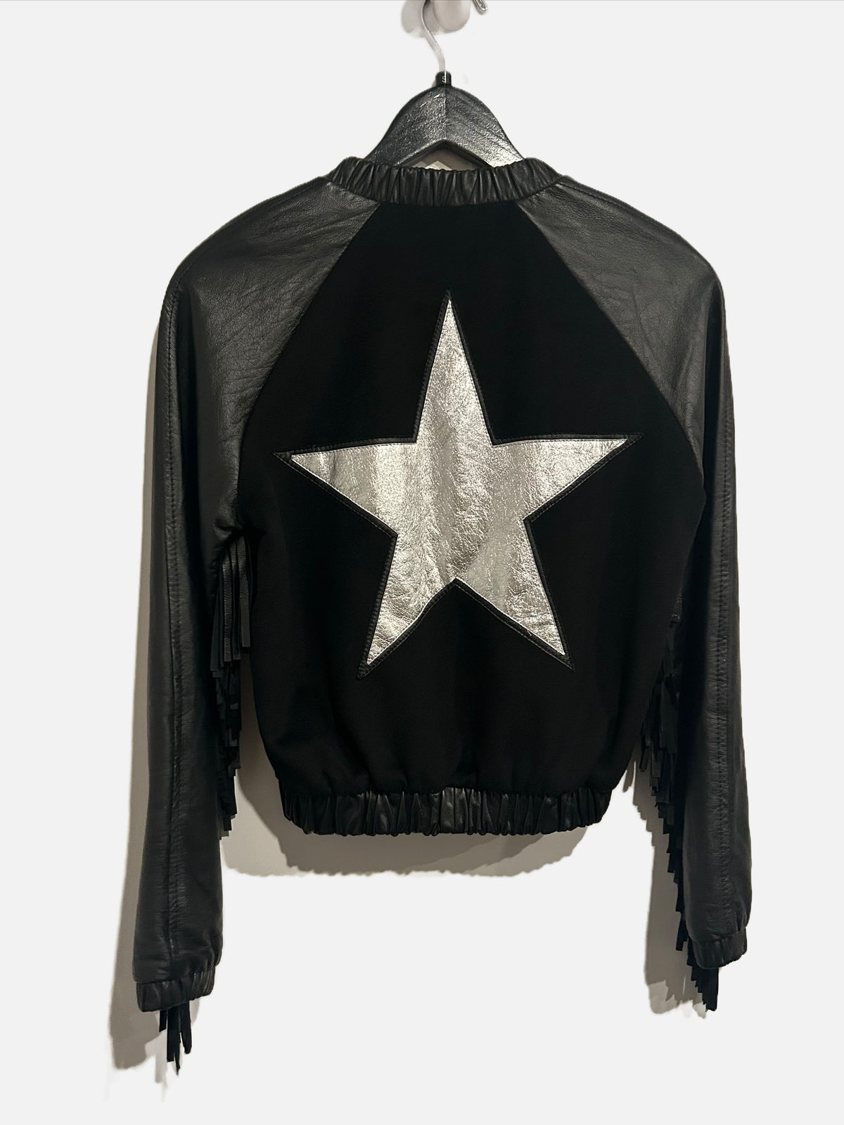 Chaos Black Star Fringe Jacket - Small