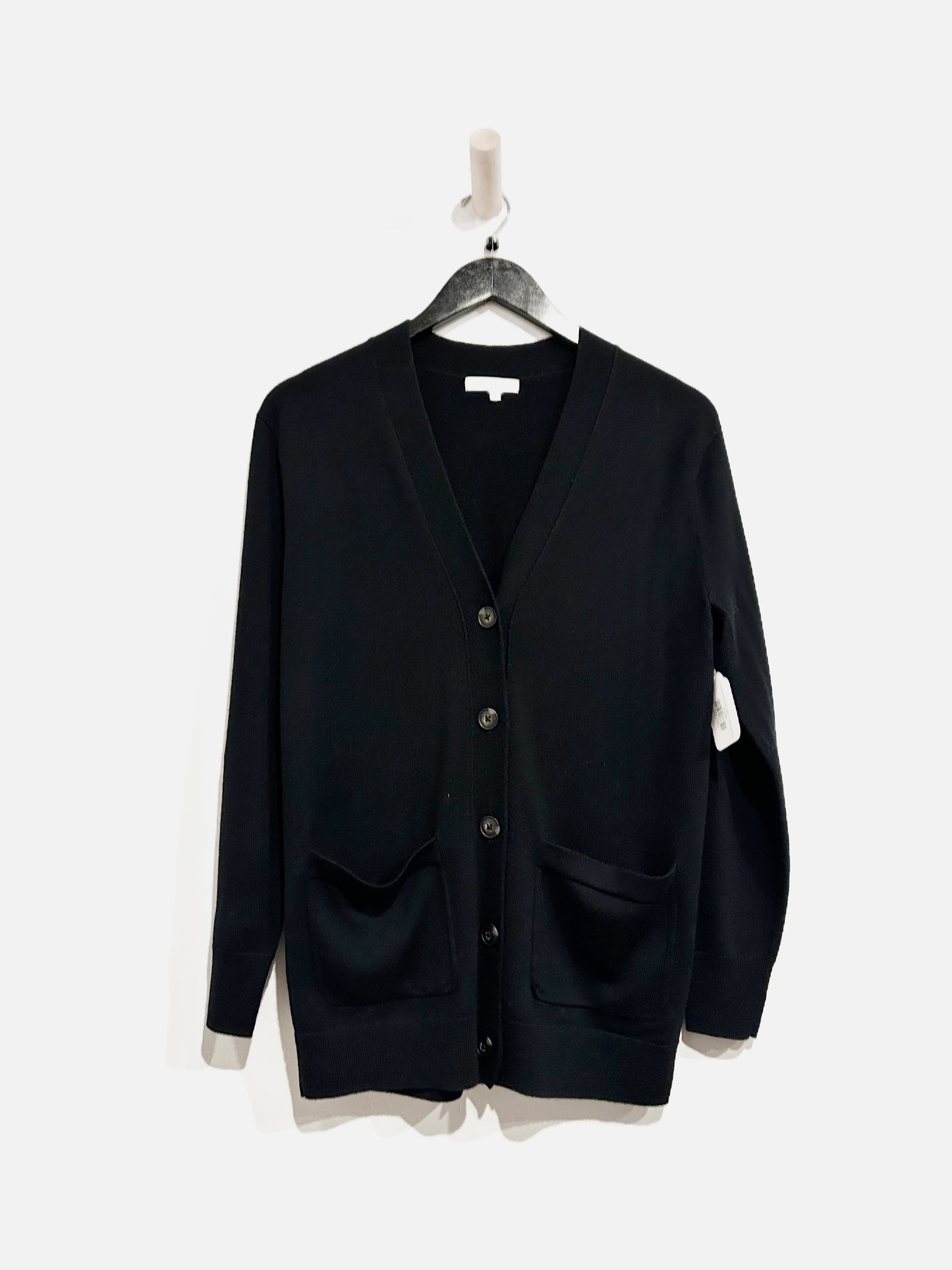 Madewell Black Merino Wool Boyfriend Cardigan - XS
