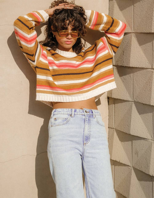 Billabong Striped Sweater - Small