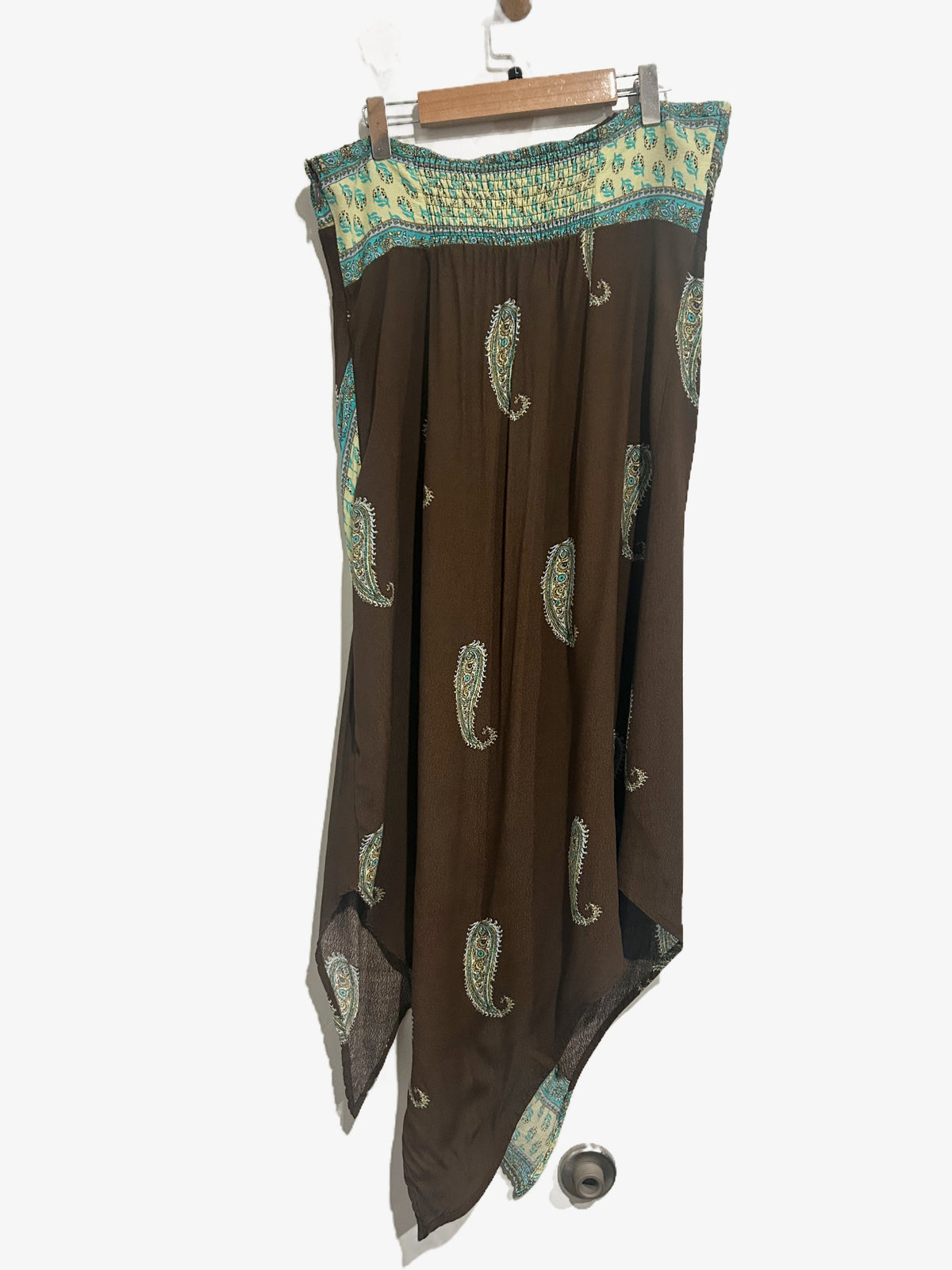 Ecote Brown Pacy Strapless Midi Dress - Large