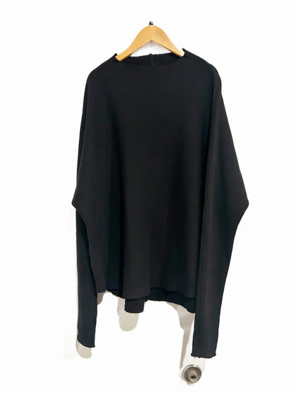 Perfect White Tee NWT Morrison Mock Neck Fleece in True Black - Small