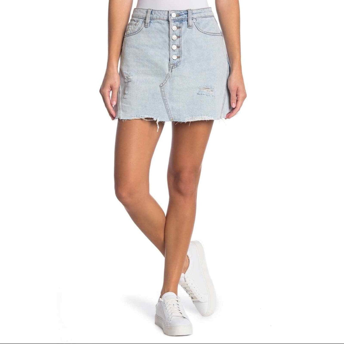 Free People Montauk Denim Mini Skirt - 29