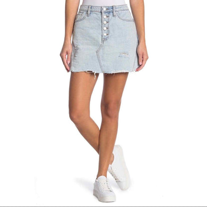 Free People Montauk Denim Mini Skirt - 29
