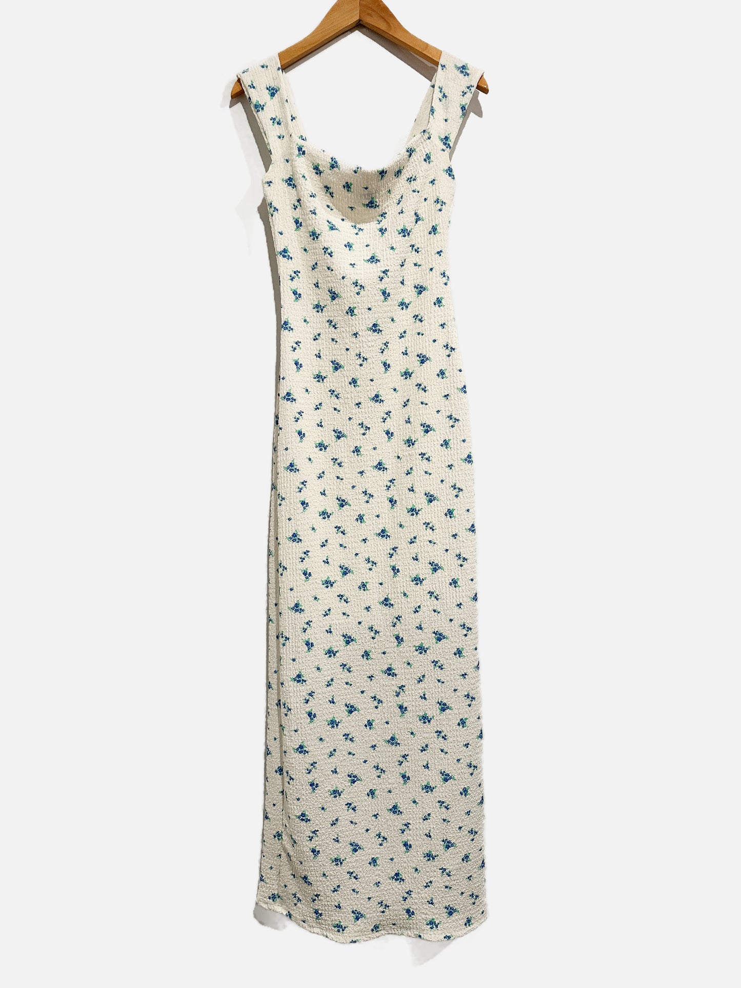 See You Monday White Floral Midi Dress - XS