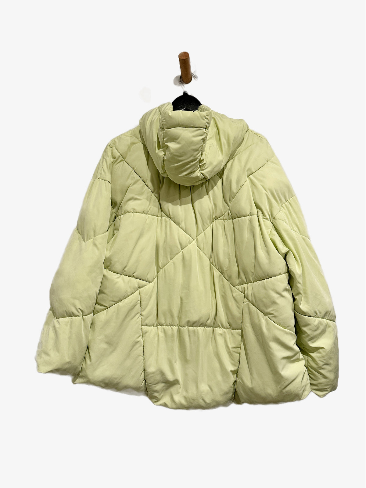 Free People Hailey Hooded Puffer Jacket in Sweetgrass - XS