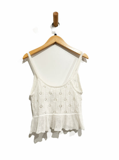 Aeropostale White Knit Tank - XS
