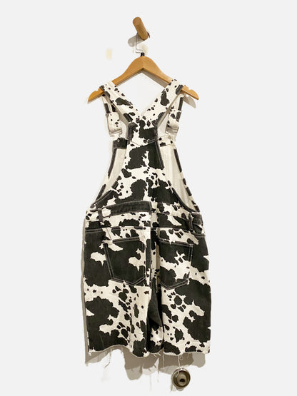 Momokrom Cow Print Shortalls - 10