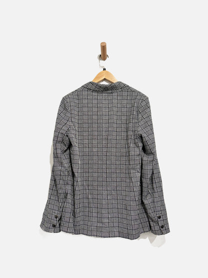Paige Black and White Houndstooth Blazer - Small
