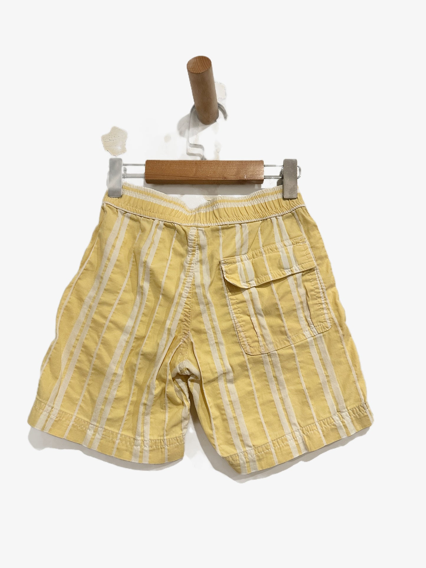 Onia Yellow and White Stripe Kids Swim Trunks - 4