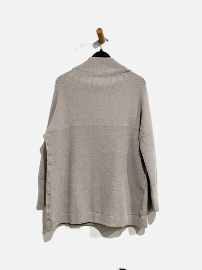 Free People Ottoman Gray Mock Neck Sweater - XS