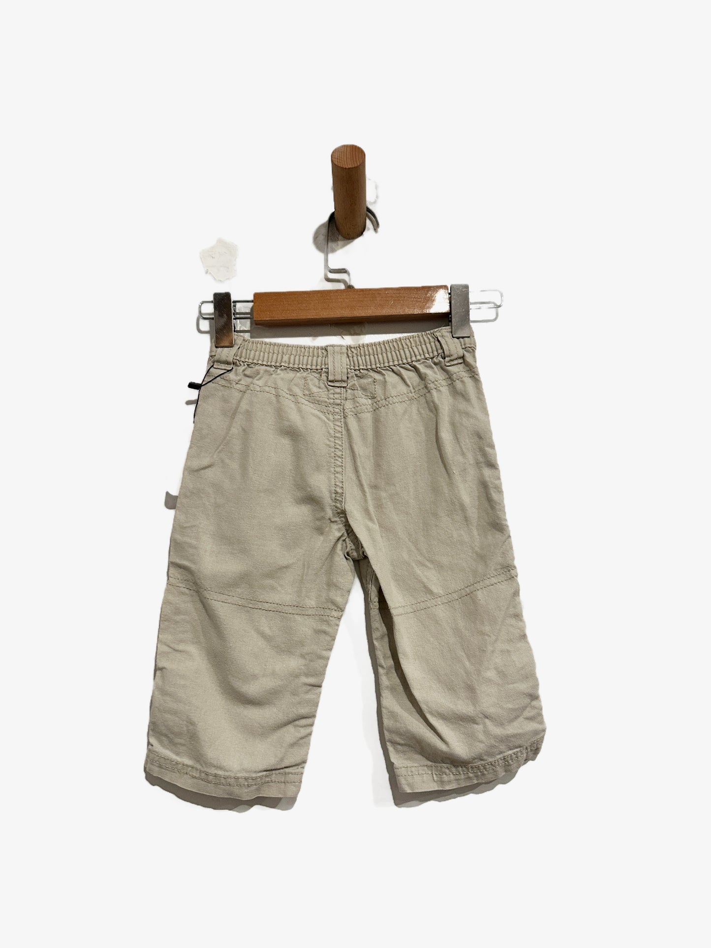 George Beige Linen Blend Pants - 6-9M
