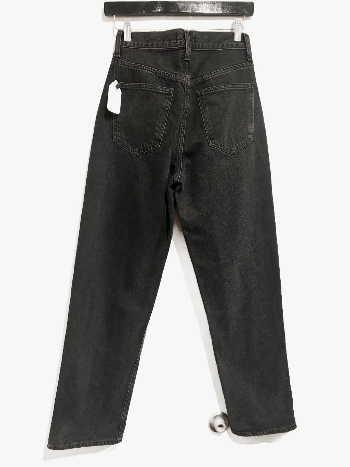 Agolde Black Criss Cross Straight Leg Jean - 23