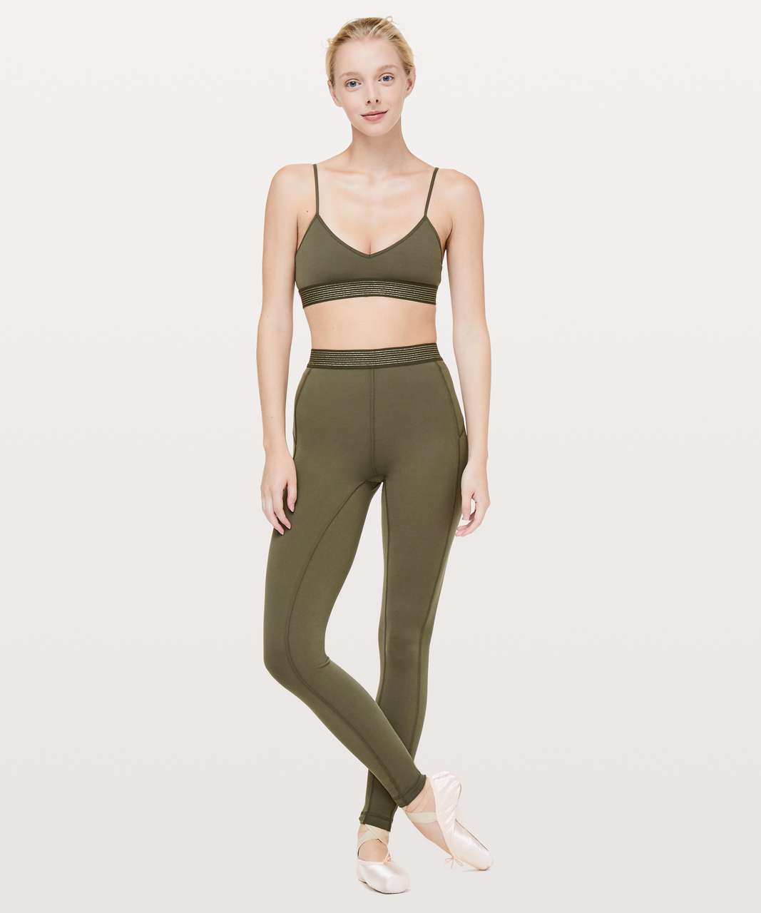 Lululemon Principal Dancer Golden Lining Tight 28" in Armory - 4