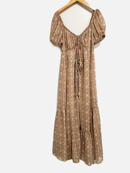 Moon River Pink Printed Maxi Dress - Small