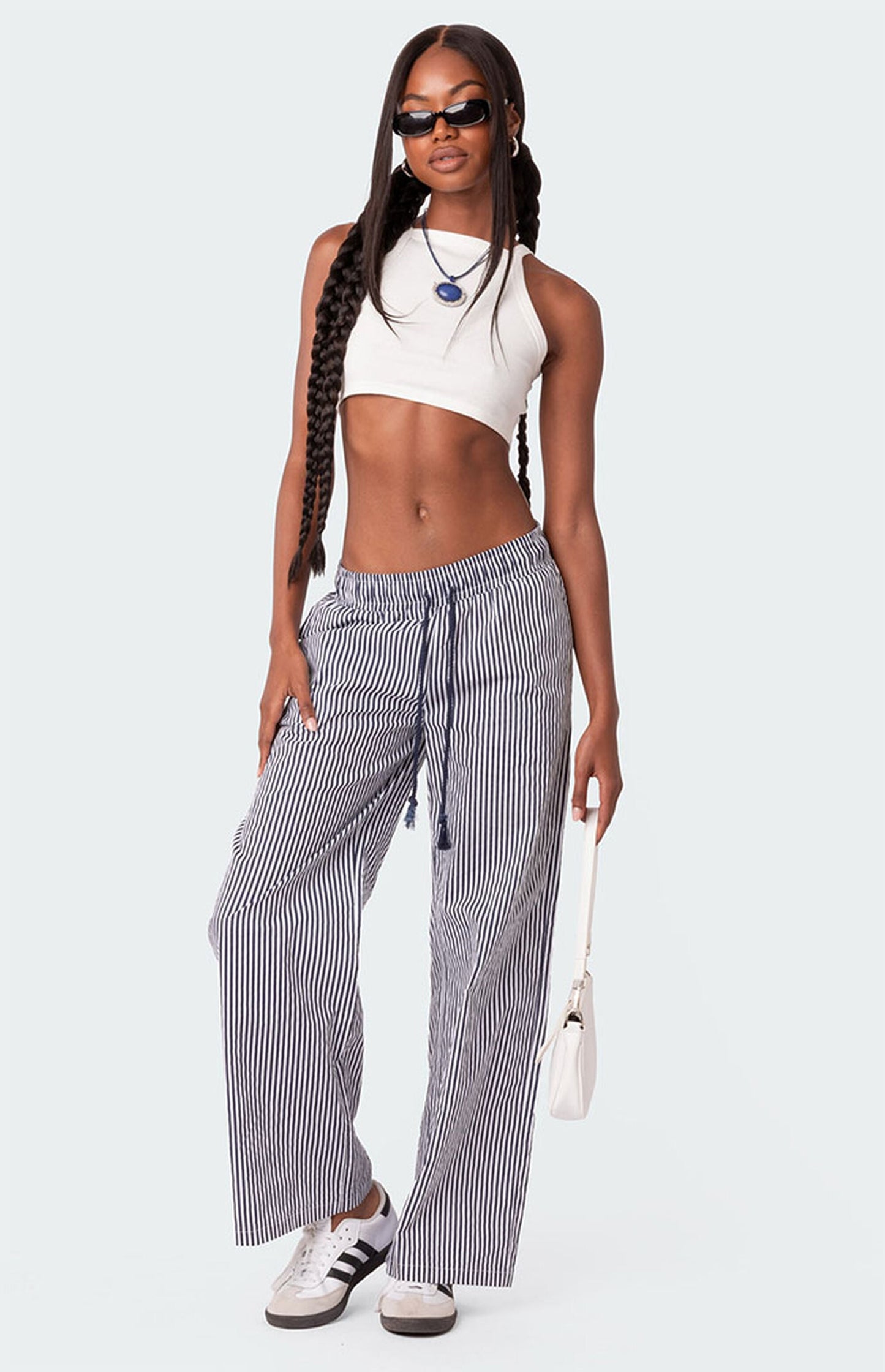 Edikted Seaside Striped Pants - Small