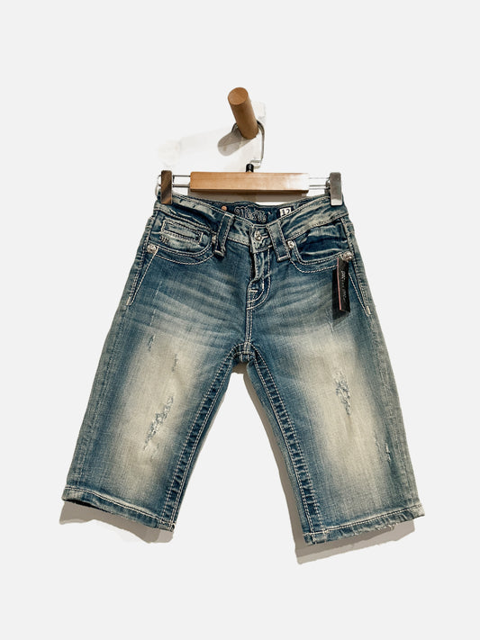 Miss Me Girl’s Embellished Bermuda Shorts - 12