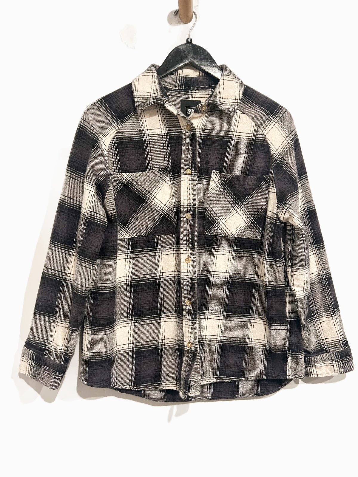 Rip Curl Count Flannel Shirt in Washed Black - Small