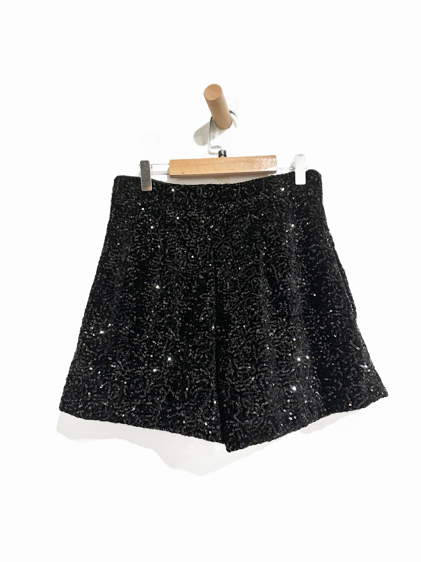 NWT Zara Black Sequin Shorts - Small
