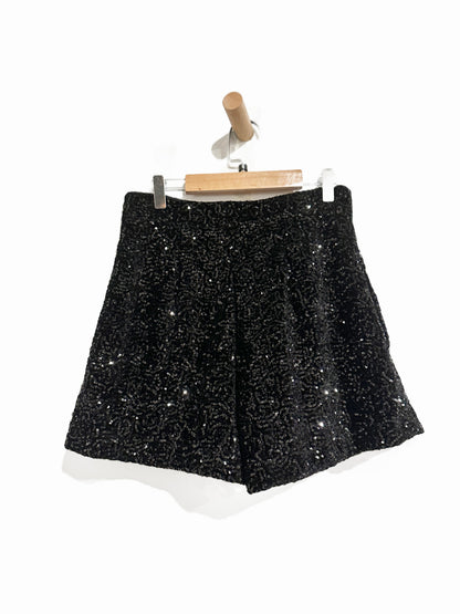 NWT Zara Black Sequin Shorts - Small