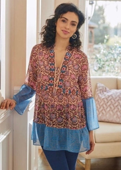 Soft Surroundings Pergola Tunic Top w/Tank - Large