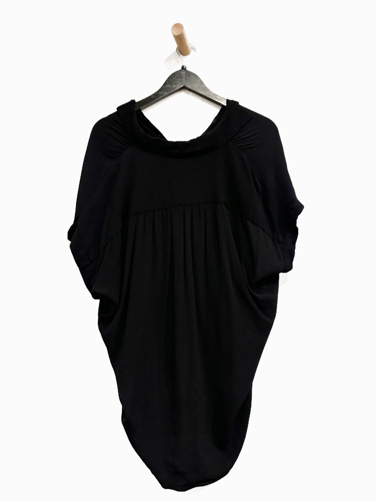 Madewell Central Drapey Shirt in True Black - Small