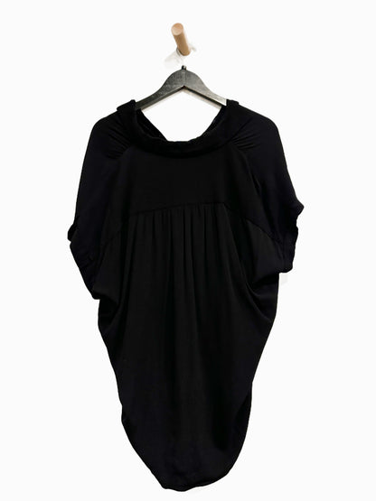 Madewell Central Drapey Shirt in True Black - Small