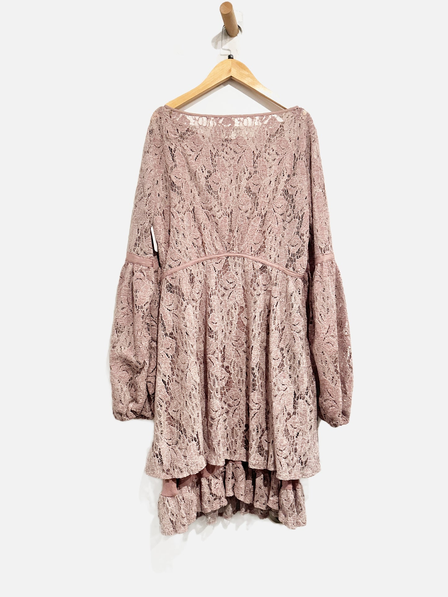 Free People Ruby Lace Mini Dress in Lilac - Medium