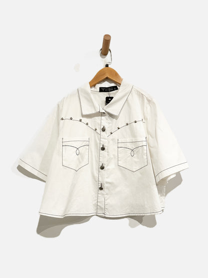 Lucky & Blessed Western Button Down - Large