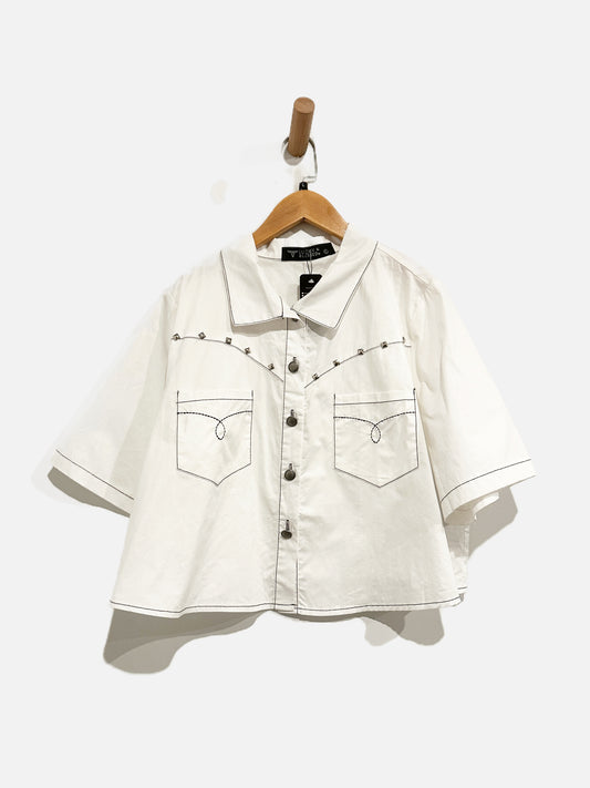 Lucky & Blessed Western Button Down - Large