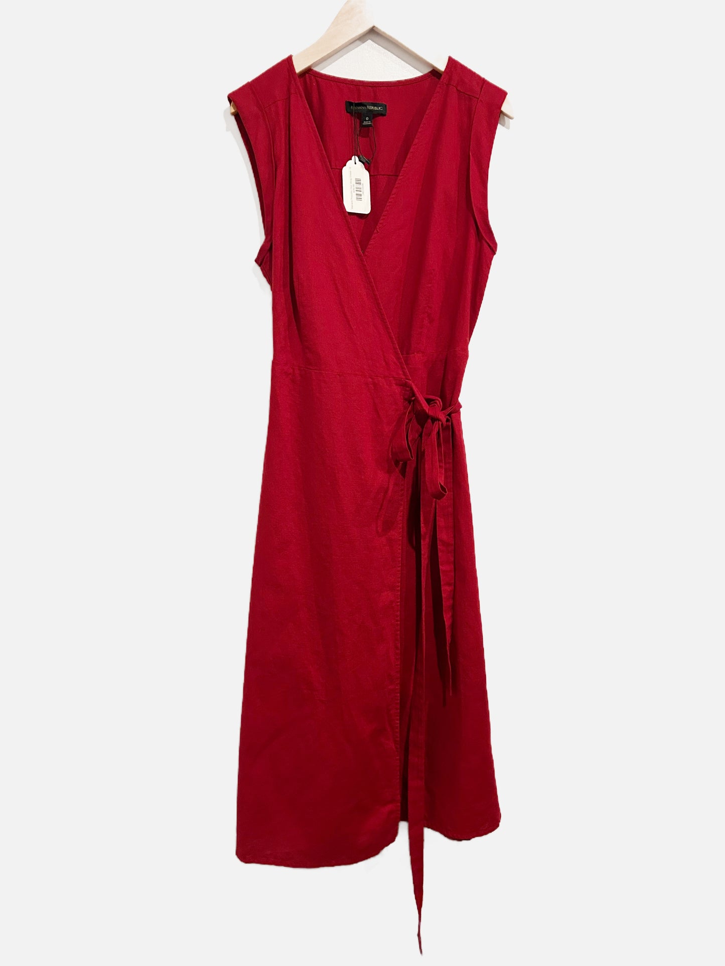 Banana Republic NWT Red Wrap Dress - 0
